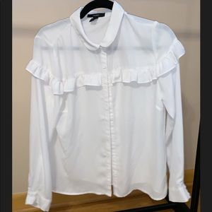 Forever 21 white button up blouse